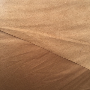 58&quot; w Suede-like Camel color Fabric by the yard soft stretch draping decoration clothing