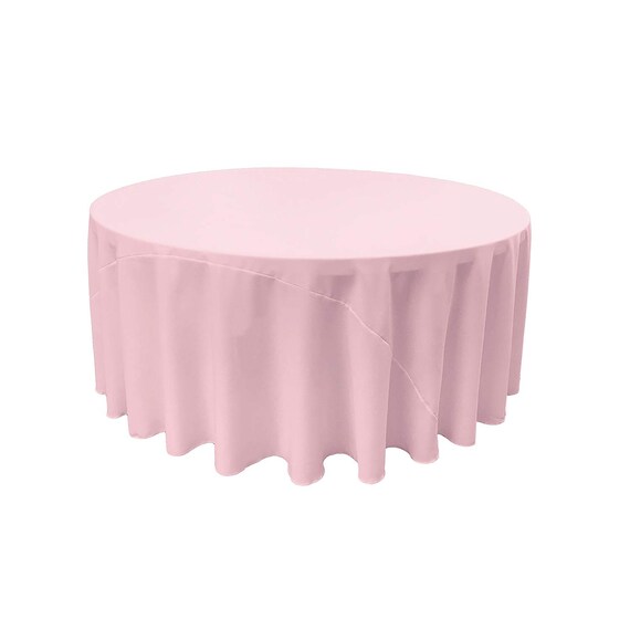Polyester Poplin Rectangular Tablecloth Light Pink. Choose Size Below main image 0