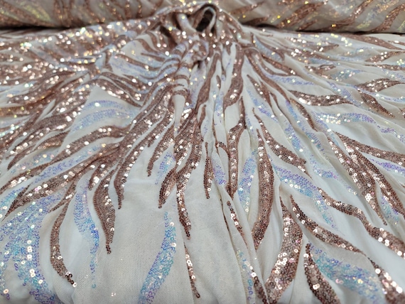 rose gold dress fabric Starlight