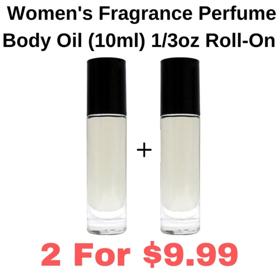Women's Perfume Fragrance Body Oil Roll on Bottle 10 ml - Choose Yours From  The List (2 for 9.99) Free Shipping