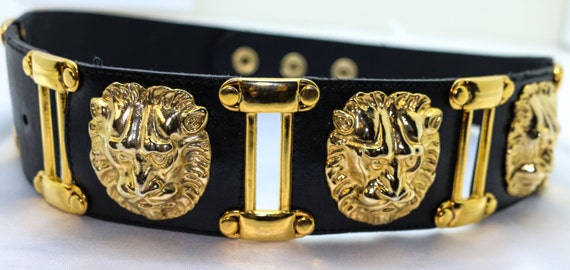 Lion Belt, African Lion Belt,Leo Belt, Leather Lio