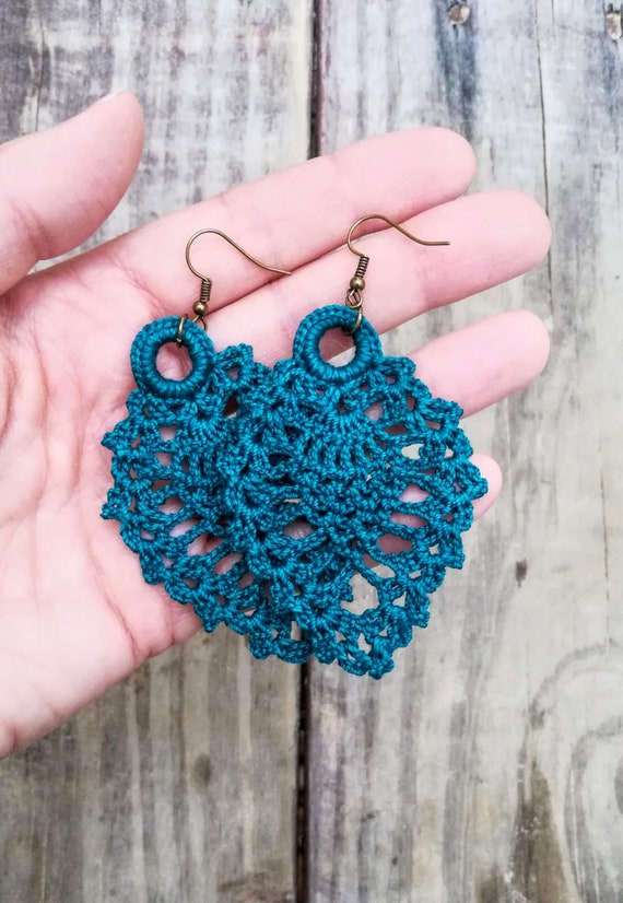 Boho crochet best sale earrings