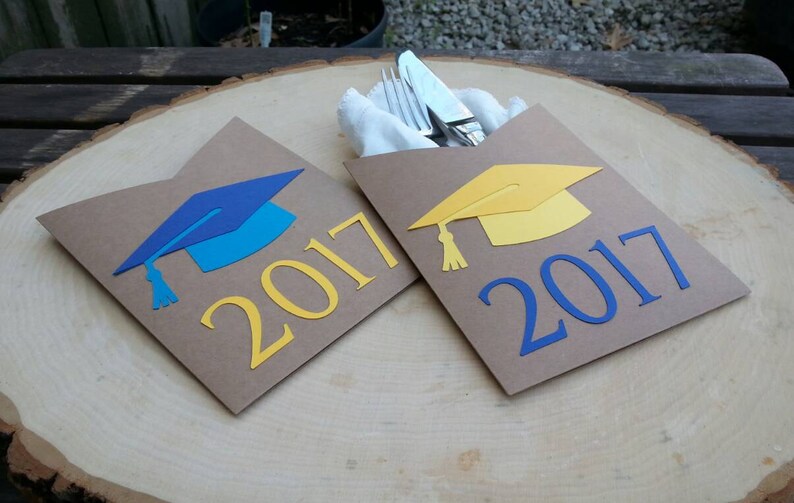 Customizable Graduation Napkin Holders Personalized Graduate Etsy