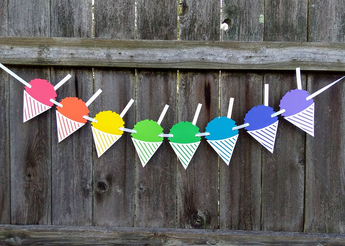 Snowball Stand Sign Snow Cone Banner Snowcone Summer Decor | Etsy