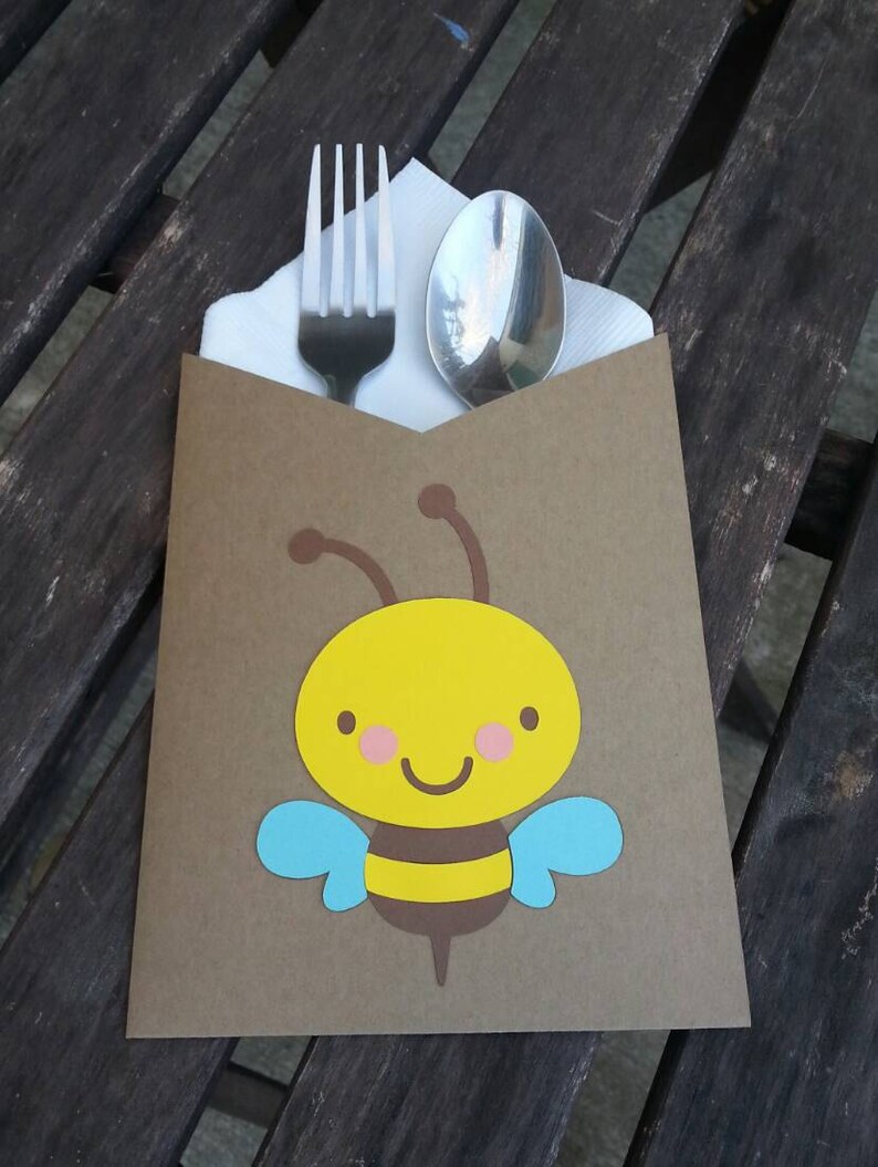 Bee Baby Shower Napkin Holders Cute Bumblebee Gender Neutral Etsy
