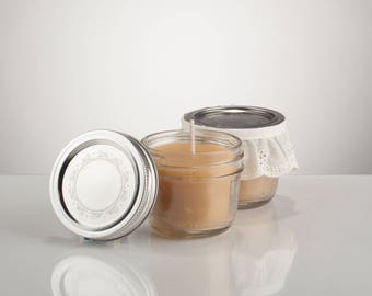 Mason Jar Beeswax Candle - Natural and Eco-Friendly Illumination