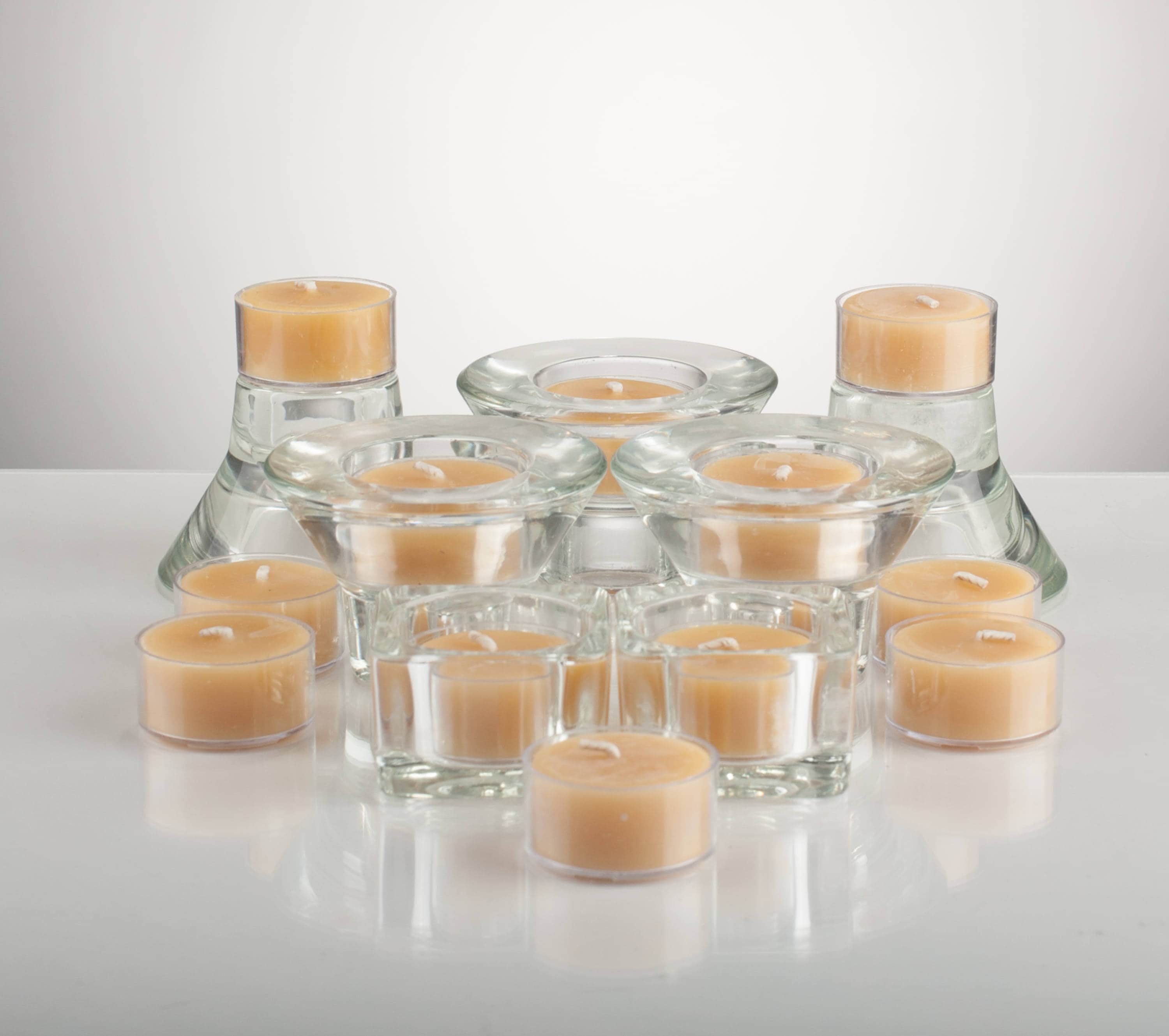 Bougies Naturelles de Thé Cire d'abeille Non Parfumées