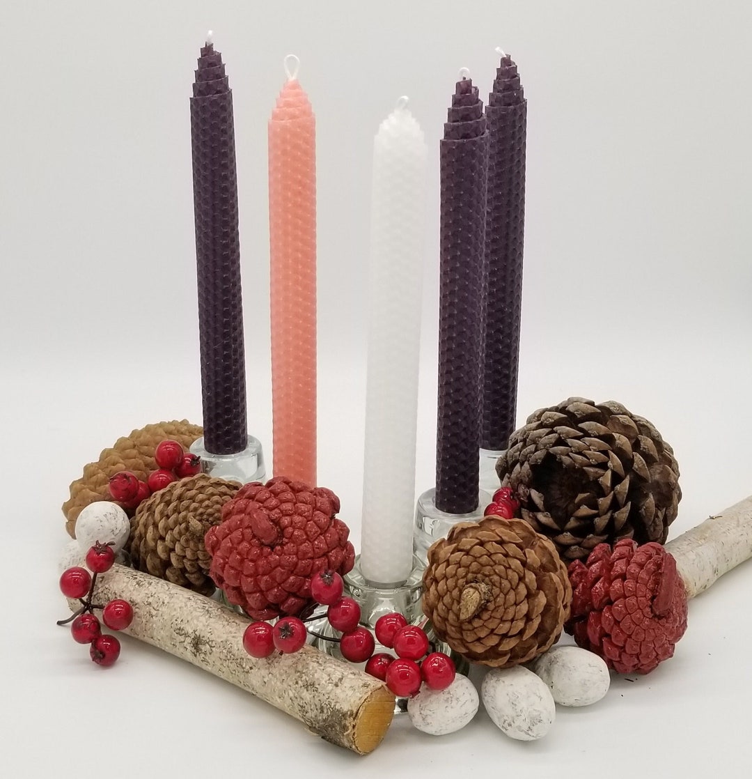 Taper Advent Candles Etsy