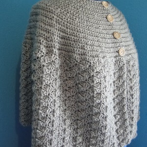 Bottom up crochet cape crochet pattern