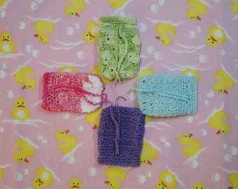 Four fun fabulous soap savers crochet patterns