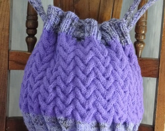 Molly's Cable Bag knit pattern