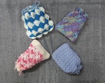 Four Fun Soap Saver crochet patterns