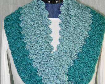 Seascape Infinity scarf crochet pattern