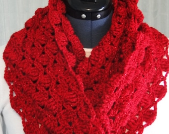 Petal Infinity Scarf crochet pattern