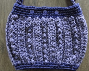 Crochet Purse pattern with popcorn stitch