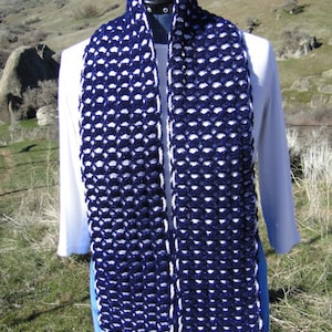 Duo of color scarf crochet pattern