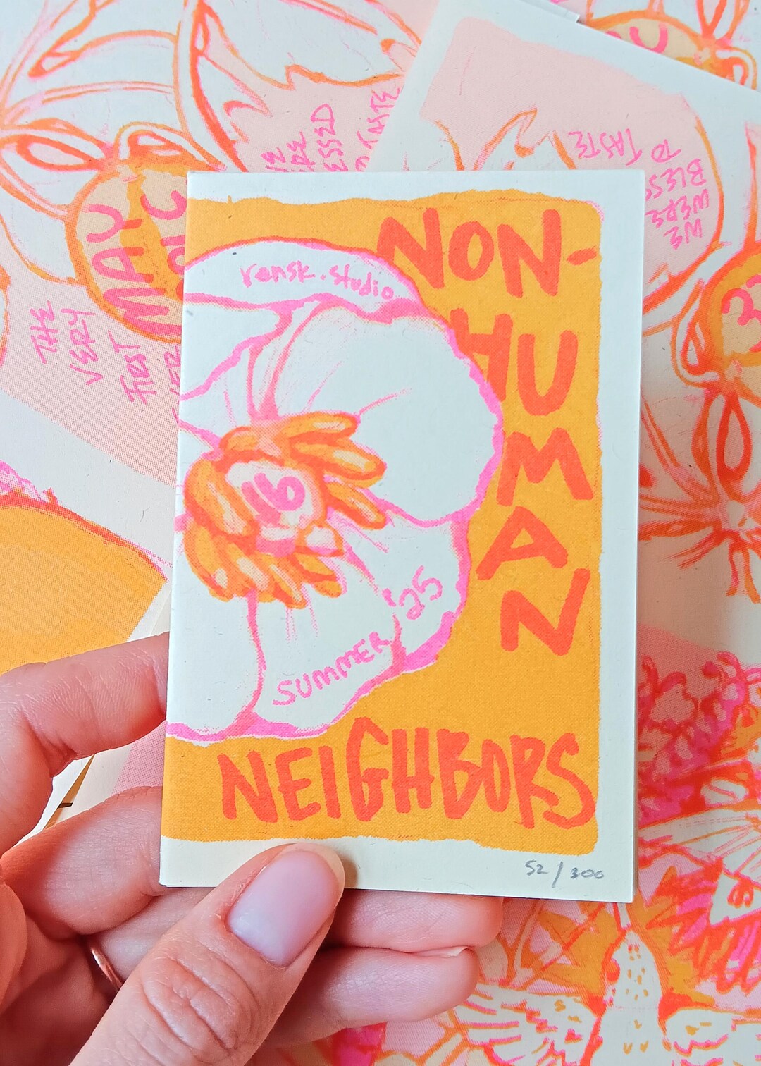 Non-human Neighbors Mini Zine #16 - Limited Edition Riso Prints - Run ...