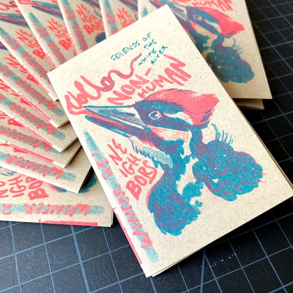 Non-Human Neighbors Mini Zine VOL 6 - Limited Edition Riso Prints