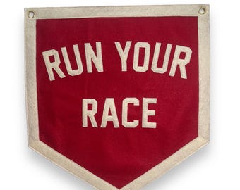 Run Your Race Wall Pennant