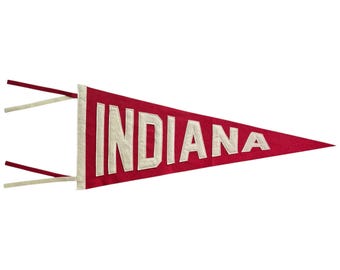 Vintage Inspired Indiana Pennant