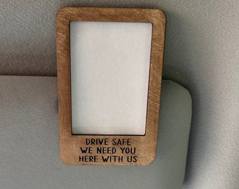 Car Visor Photo Frame | Mother’s Day Gift | Father’s Day Gift | Personalized Gift | Drive Safe | Car Accessories | Grandparent Gift