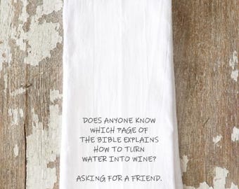 Water Into Wine Towel