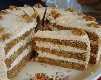 Hungarian Walnut Torte (Dios Torta) Dessert Cake - A perfect hungary gift!