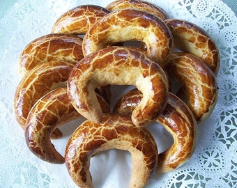 Hungarian KIFLI Crescent Cookies (Poppy Seed "Mákos" OR Walnut "Diós") Hand-made Pozsonyi (patkó)