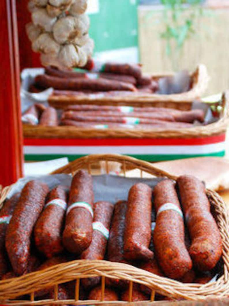 Hungarian Smoked Dry Sausages Kolbasz image 1