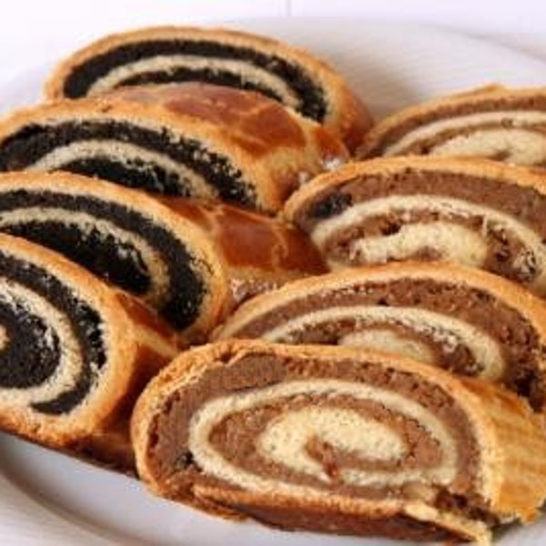 Poppy, Walnut or Chocolate Roll (Beigli, Bejgli, Roulade, Kalacs, Strudel, Kolachi) (Hungarian, German, Croatian, Romanian Dessert Cookie)