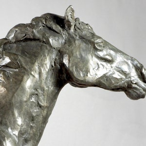 BRONZE CLYDESDALE SCULPTURE, Windblown ii, Impressionist Art Horse Sculpture, Luxury Art Decor, by Canadian artist Kindrie Grove image 7