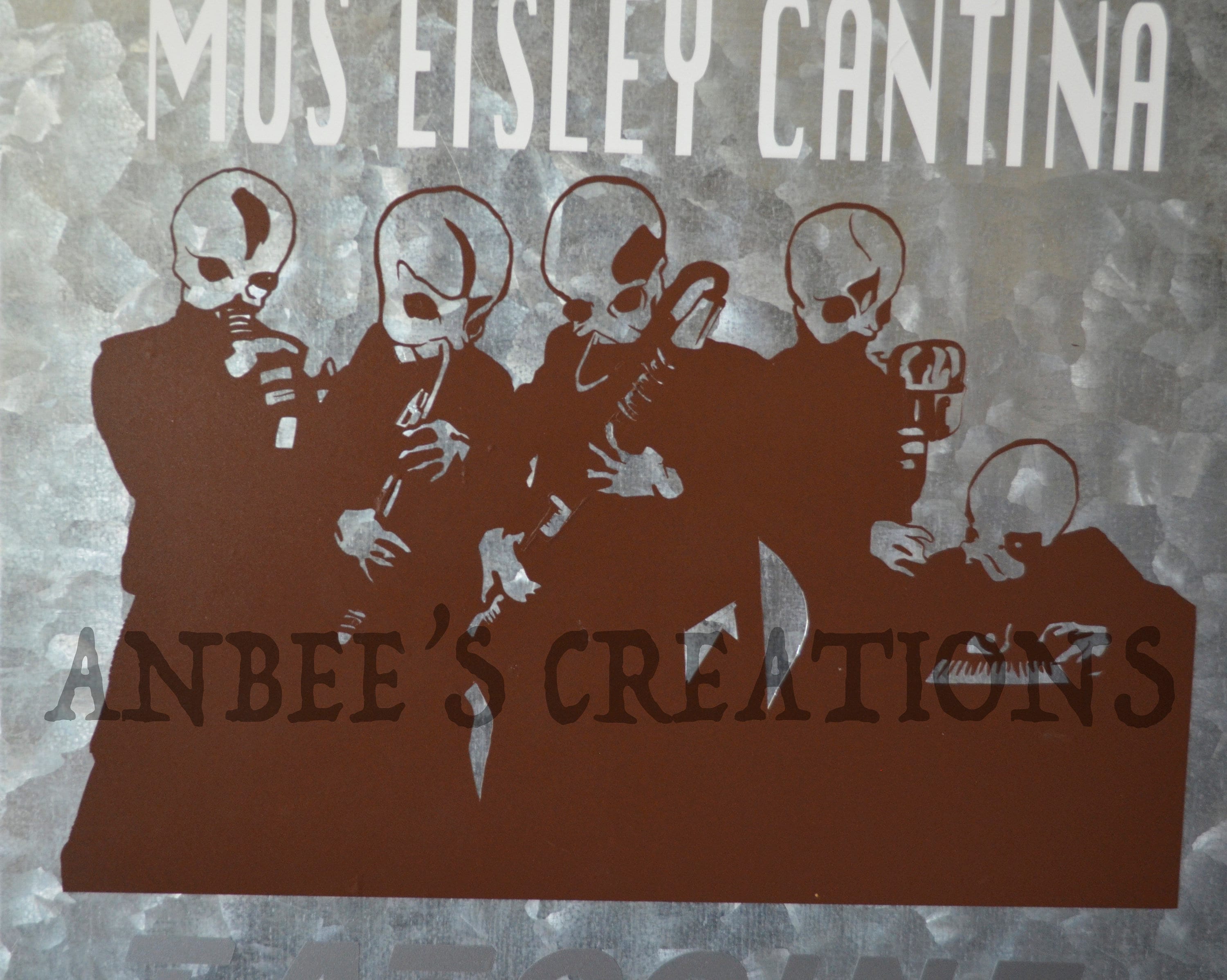 Cantina Tatooine Mos Eisley movie inspired Metal Sign