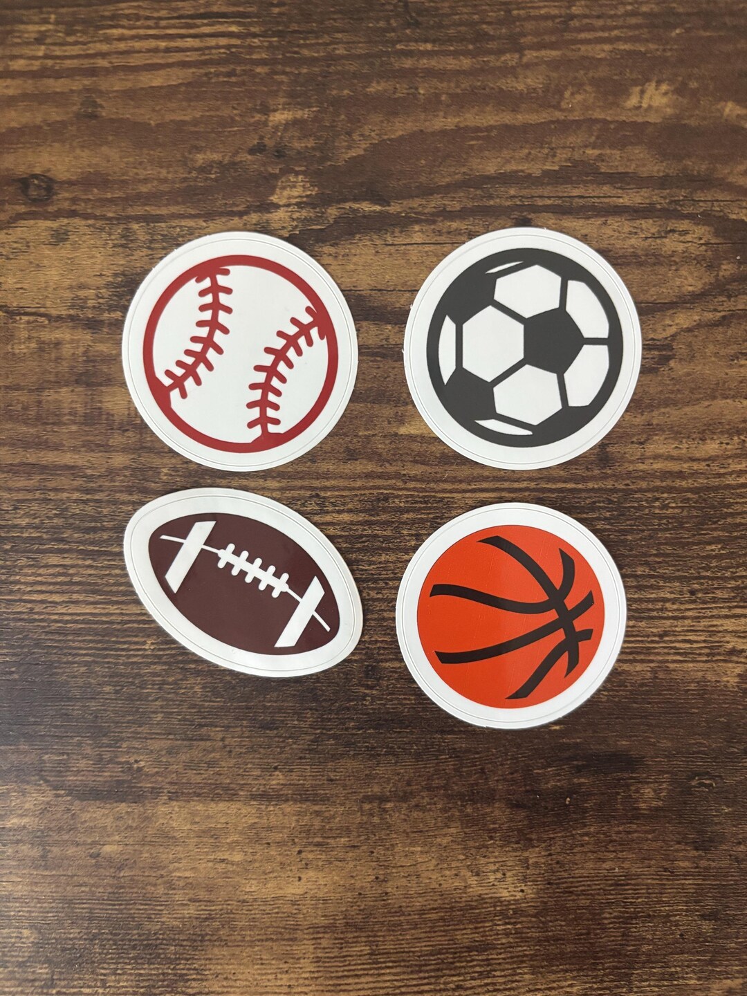 SPORT BALL STICKERS // Custom Design // 2 in // Soccer // Baseball ...