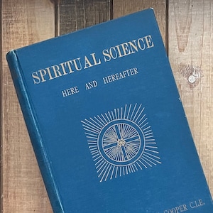 Vintage Spiritual Book Metaphysical Heaven Afterlife Life and Death Here and HereAfter Religious Science Preacher Gift Literature Hardcover