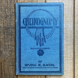 Vintage Palmistry Book A Method Of Cheirognomy Palmistry Horoscope Fortune Telling Vintage Book