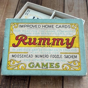 Vintage Rummy Card Game: 1916 Parker Brothers, Family Game Night