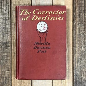 Vintage Occult Literature Book Metaphysical Fate Future Psychic Reading Decorative Fiction Crystal Ball The Corrector of Destinies Hardcover