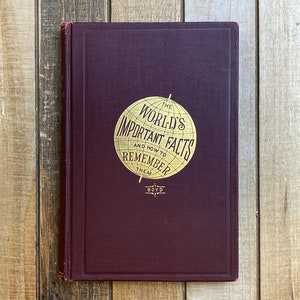 Vintage Memory Book Modern Mnemotechny How To Acquire A Good Memory Worlds Important Facts Antiquarian Hardcover