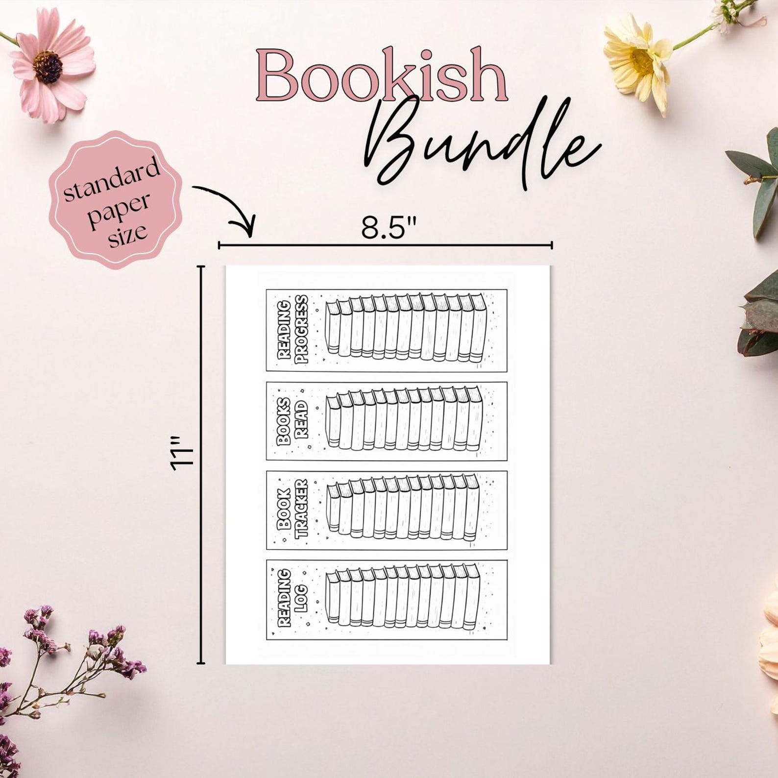 Coloring Bookmarks Printable Bundle PDF Set 20 Book Stack Reading ...