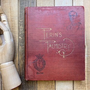 Vintage Palmistry Book Fortune Telling Occult Hardcover Perin’s Science Of Palmistry Zodiac Horoscope
