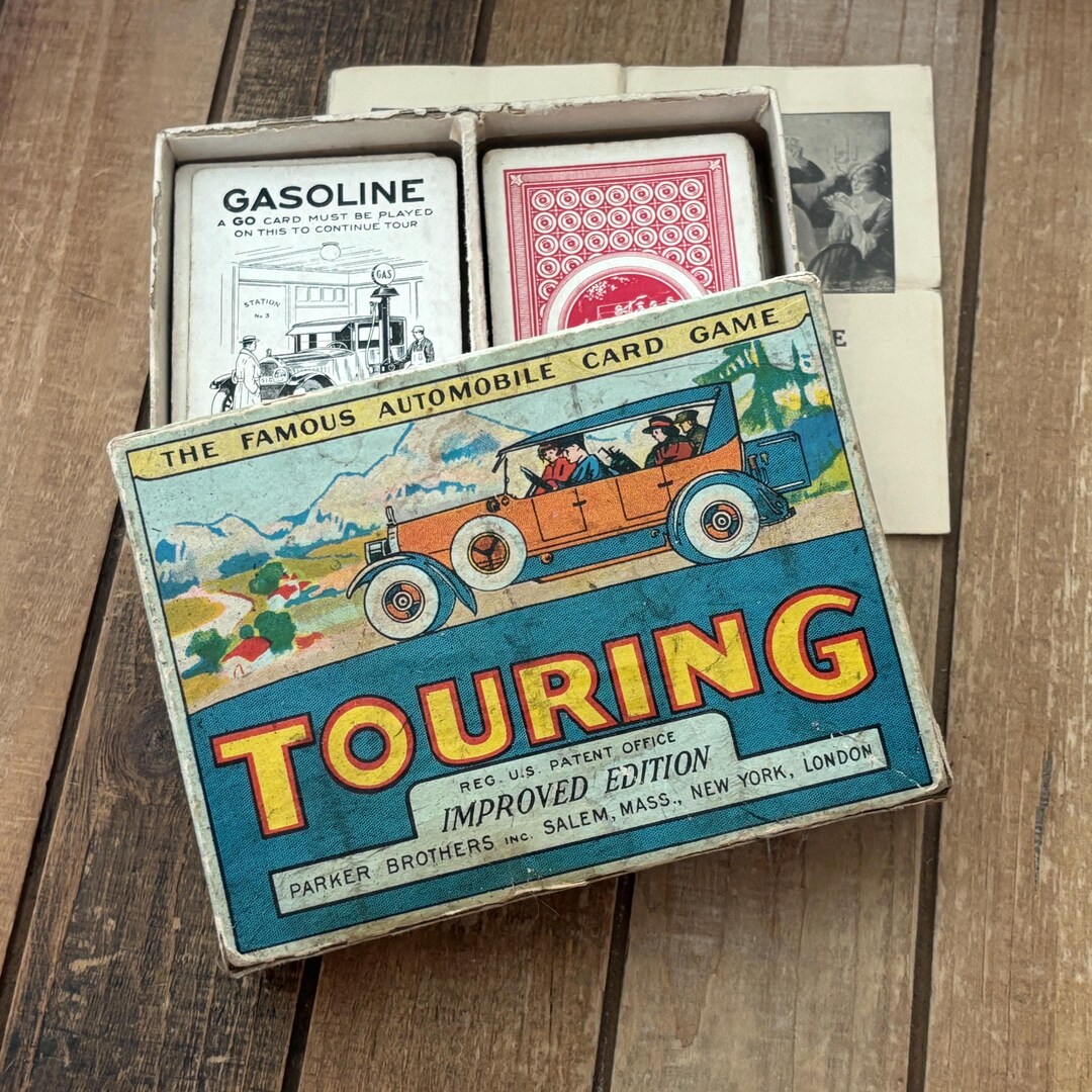 Vintage Touring Card Game: 1920s Automobile Art Americana Decor - Etsy