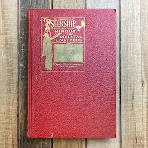 Vintage Occult Book Seership Hindoo and Oriental Methods Future Prediction Astronomy Astrology Stars Fortune