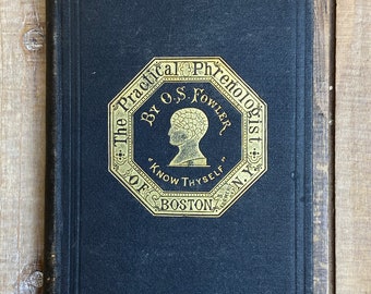 Vintage Phrenology Book Occult Character Reading Phrenology Head The Practical Phrenologist Fowler Palmistry Fortune Telling Astrology