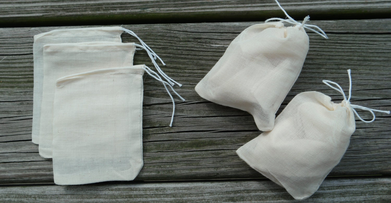 Muslin Bags 50 Pack 3 X 4 Inches 3x4 Inch Herb Kefir Cotton Etsy
