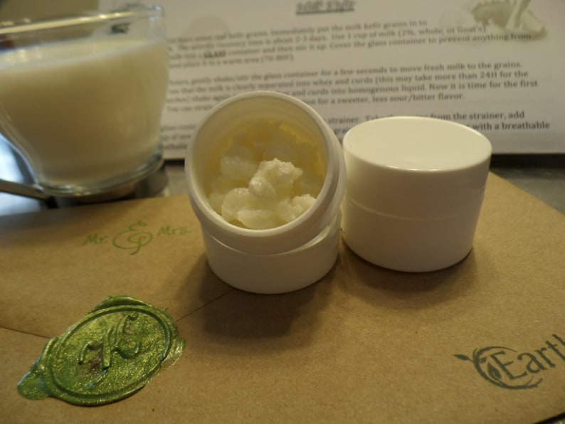 Granos de kéfir de leche viva: cultivo probiótico totalmente natural imagen 1