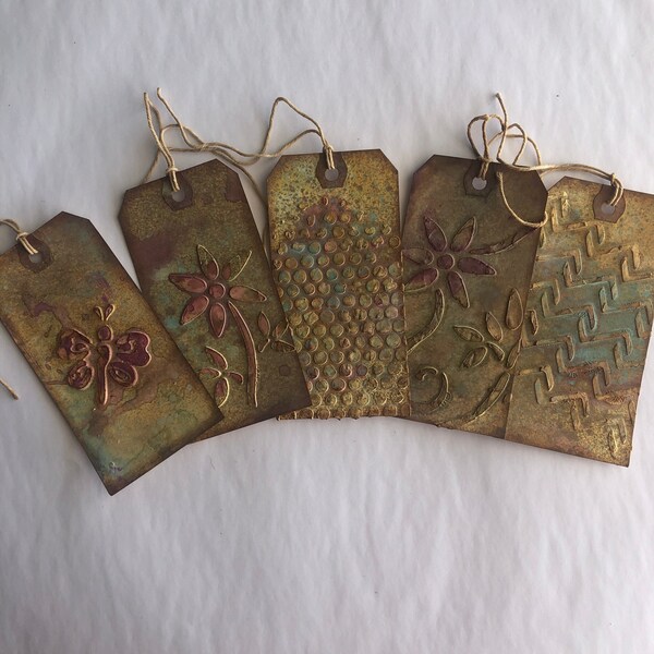 Mixed Media Art Tag Etsy