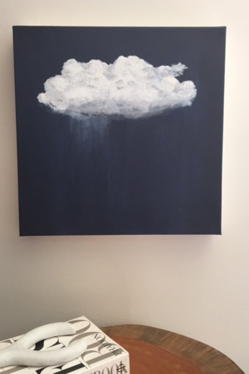 Original Acrylic Painting Cloud Painting Cloud Art Etsy