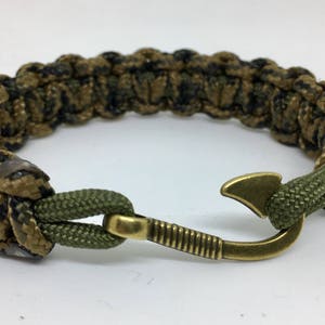 Leather Fish Hook Bracelet 