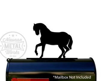 Horse Silhouette - Metal Mailbox Topper / Sign - Hardware Included