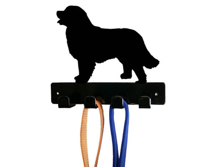 Bernese Mountain Dog Leash Holder Wall Mount Etsy